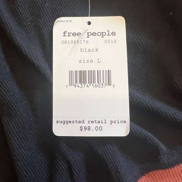 We the Free mixed material long sleeve tee - Picture 4 of 5